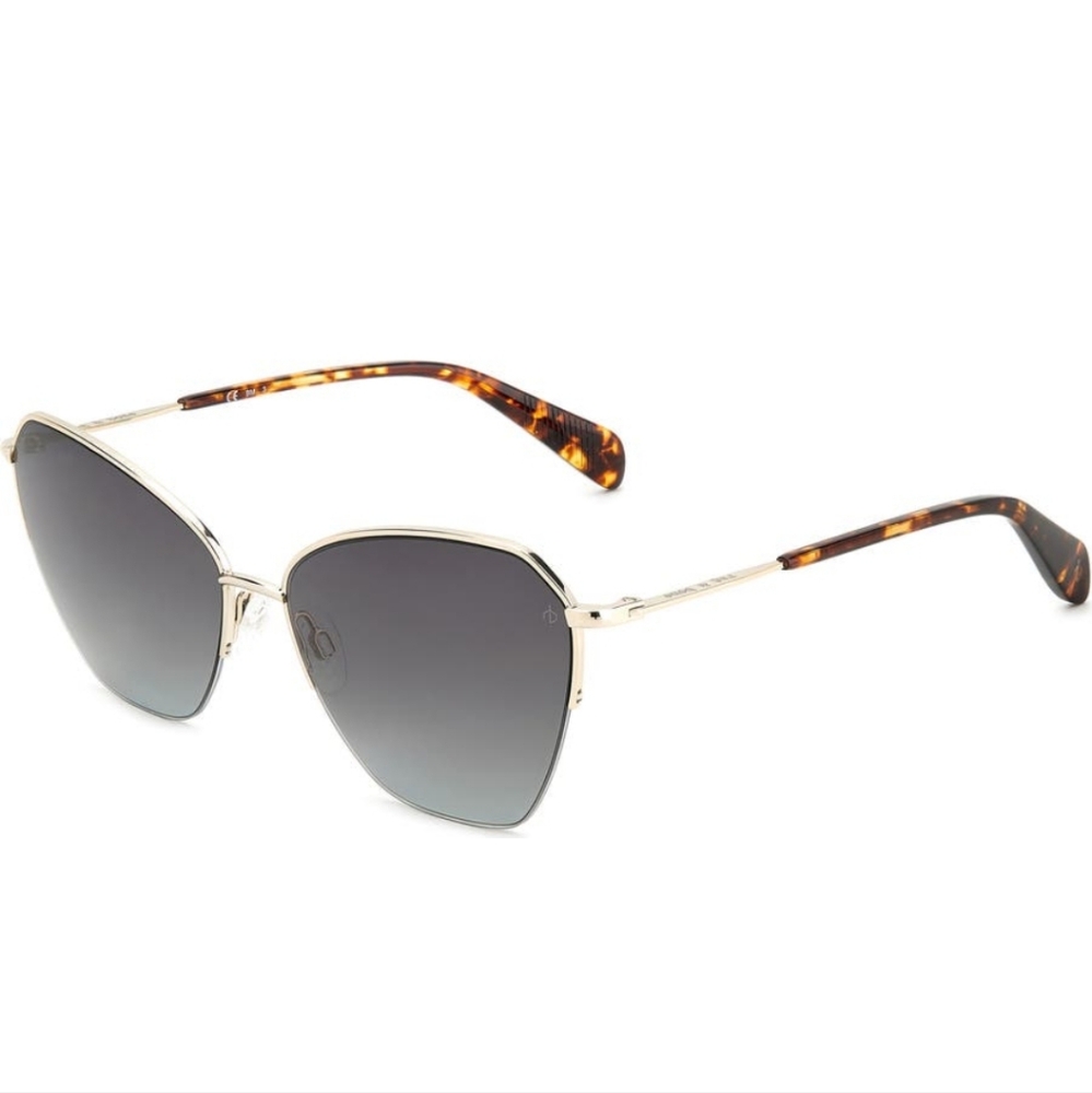 Rag and Bone Aviator Pilot Sunglasses Luxury Designer Celebrity Metal #153